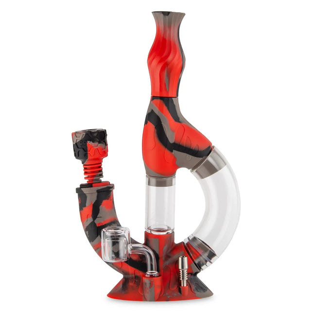 Ooze | Echo Silicone Water Pipe, Dab Rig & Dab Straw Resin · Silicone Rig Cannatron After Midnight