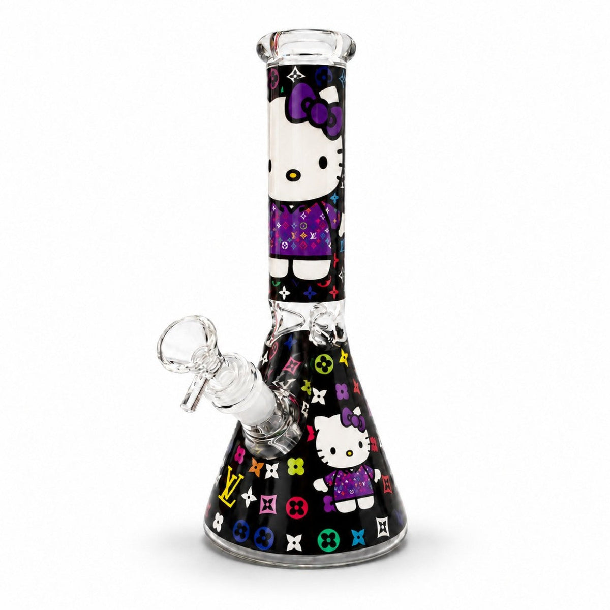 10" Character Fashion Beaker Glass Water Pipe Glass Bong Super Supplys Inc Purple