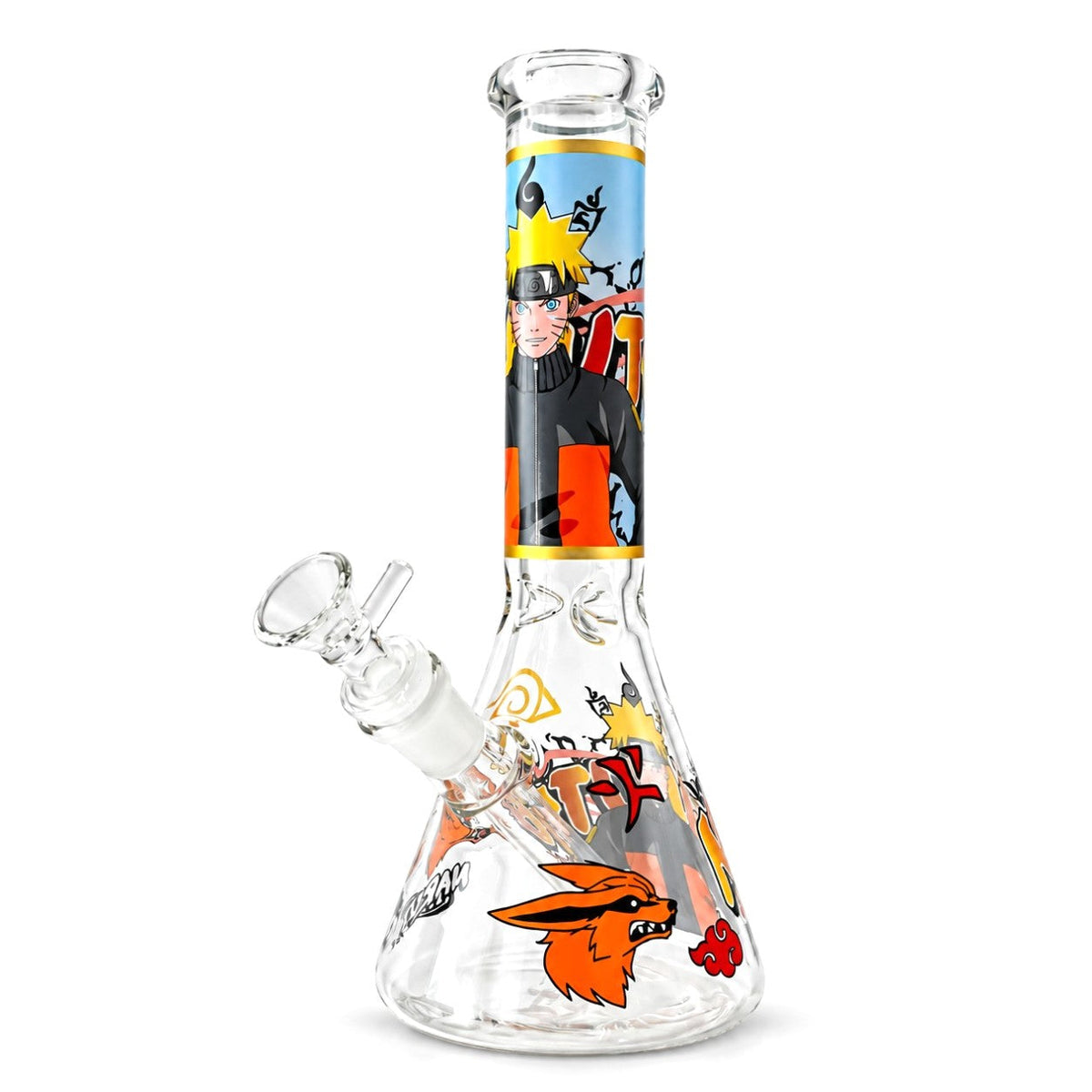 10" Ninja Anime Glass Beaker Glass Bong Super Supplys Inc A
