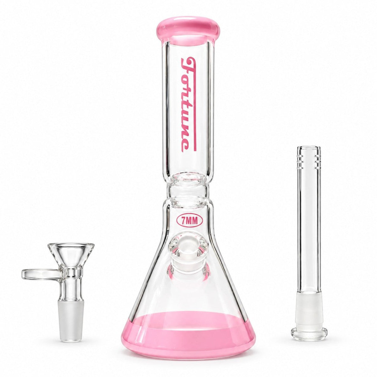 Fortune | 14" 7mm Offset Neck Beaker Glass Bong Fortune