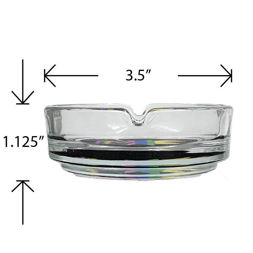 ASHTRAY AND STASH JAR SET - RAINBOW LEAF DESIGN Jar Roast and Toast Gifts