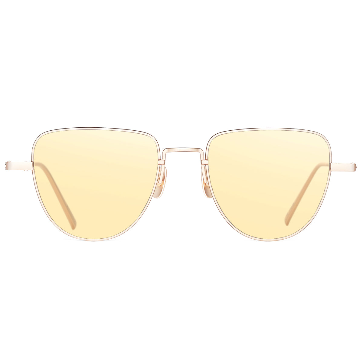 Premium K-Designed Sunglasses - Inverted Triangle Sunglasses EyeEye Gold