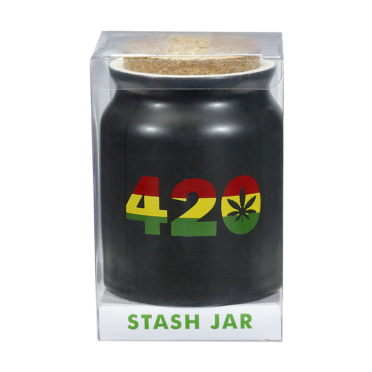 420 rasta color stash jar Jar Roast and Toast Gifts