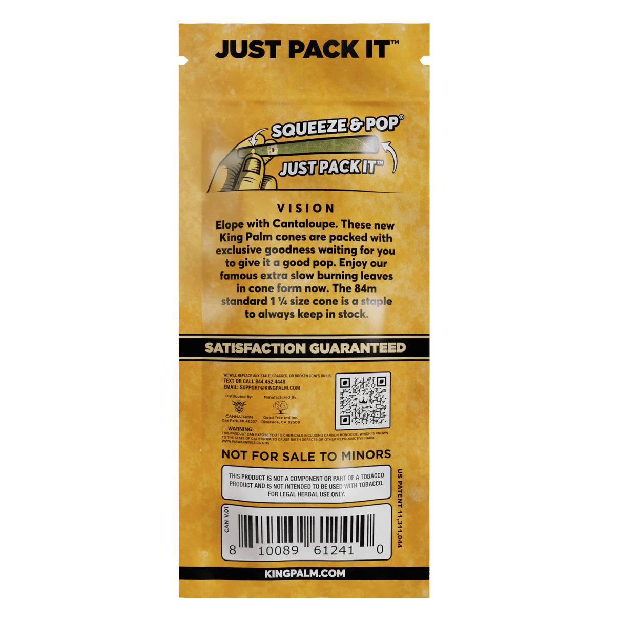 King Palm | Flavored Palm Cones – 3ct Leaf Wrap Cannatron