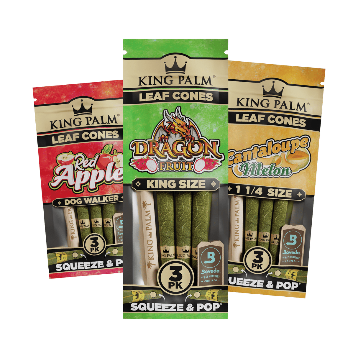 King Palm | Flavored Palm Cones – 3ct Leaf Wrap Cannatron