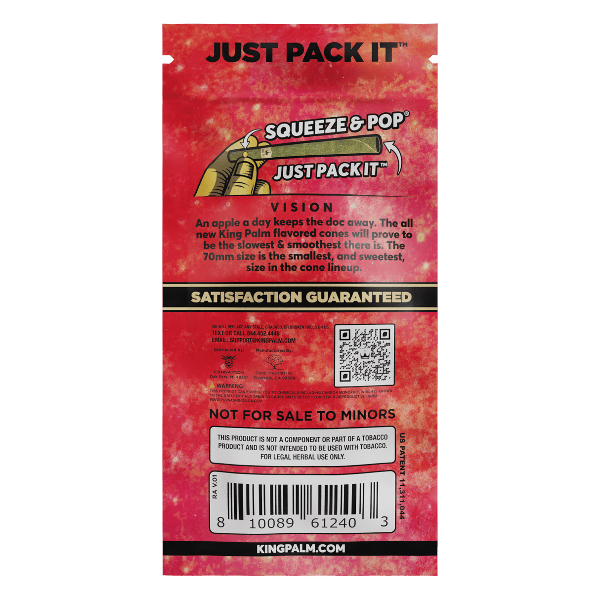 King Palm | Flavored Palm Cones – 3ct Leaf Wrap Cannatron