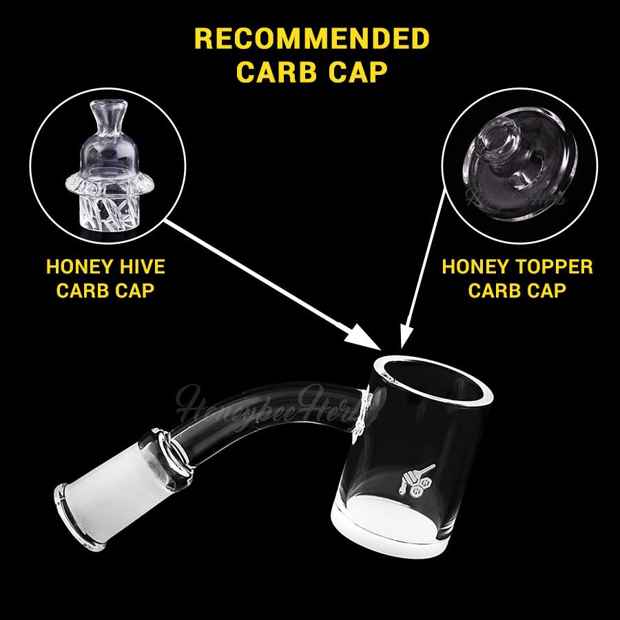 Honeybee Herb - HONEY & MILK - 45° Banger Bowl · Banger · Oil Burner Honeybee Herb