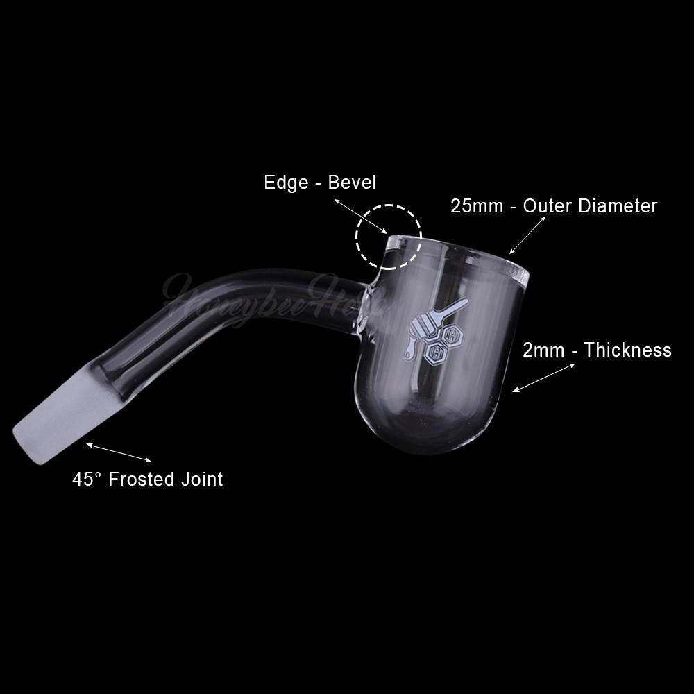 Honeybee Herb - HONEY BEVEL BOWL - 45° DEGREE Banger Bowl · Banger · Oil Burner Honeybee Herb