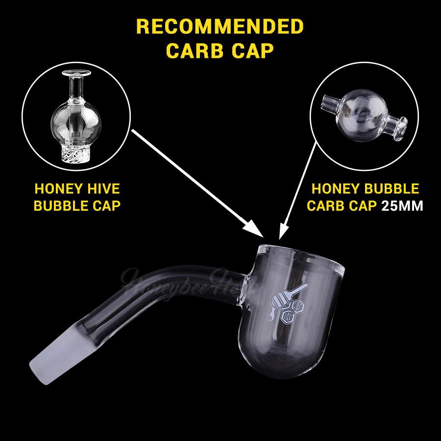 Honeybee Herb - HONEY BEVEL BOWL - 45° DEGREE Banger Bowl · Banger · Oil Burner Honeybee Herb