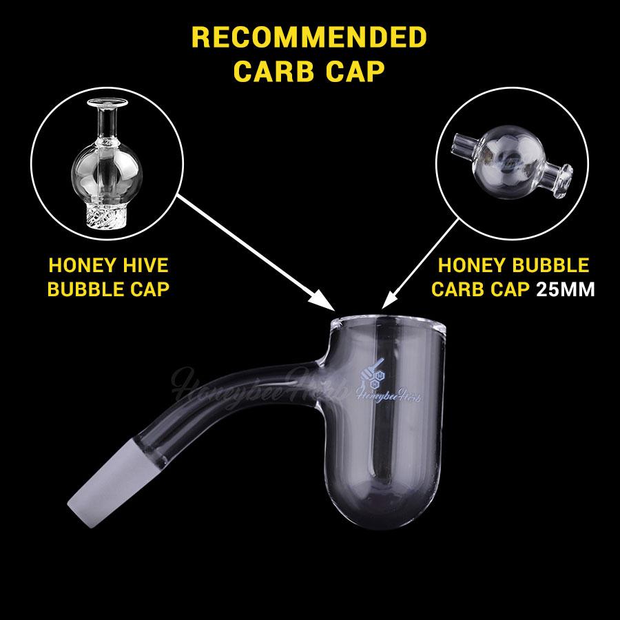 Honeybee Herb - HONEY BEVEL DEEP BOWL | BL - 45° DEGREE Banger Bowl · Banger · Oil Burner Honeybee Herb