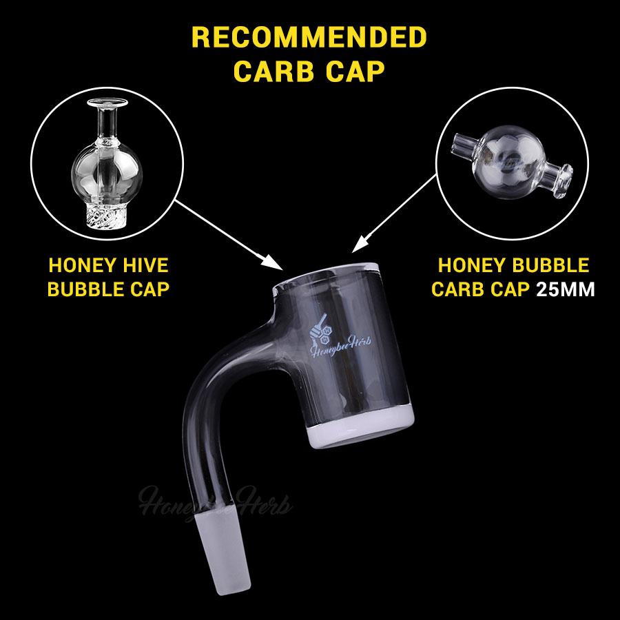 Honeybee Herb - HONEY & MILK BEVEL | BL Banger Bowl · Banger · Oil Burner Honeybee Herb