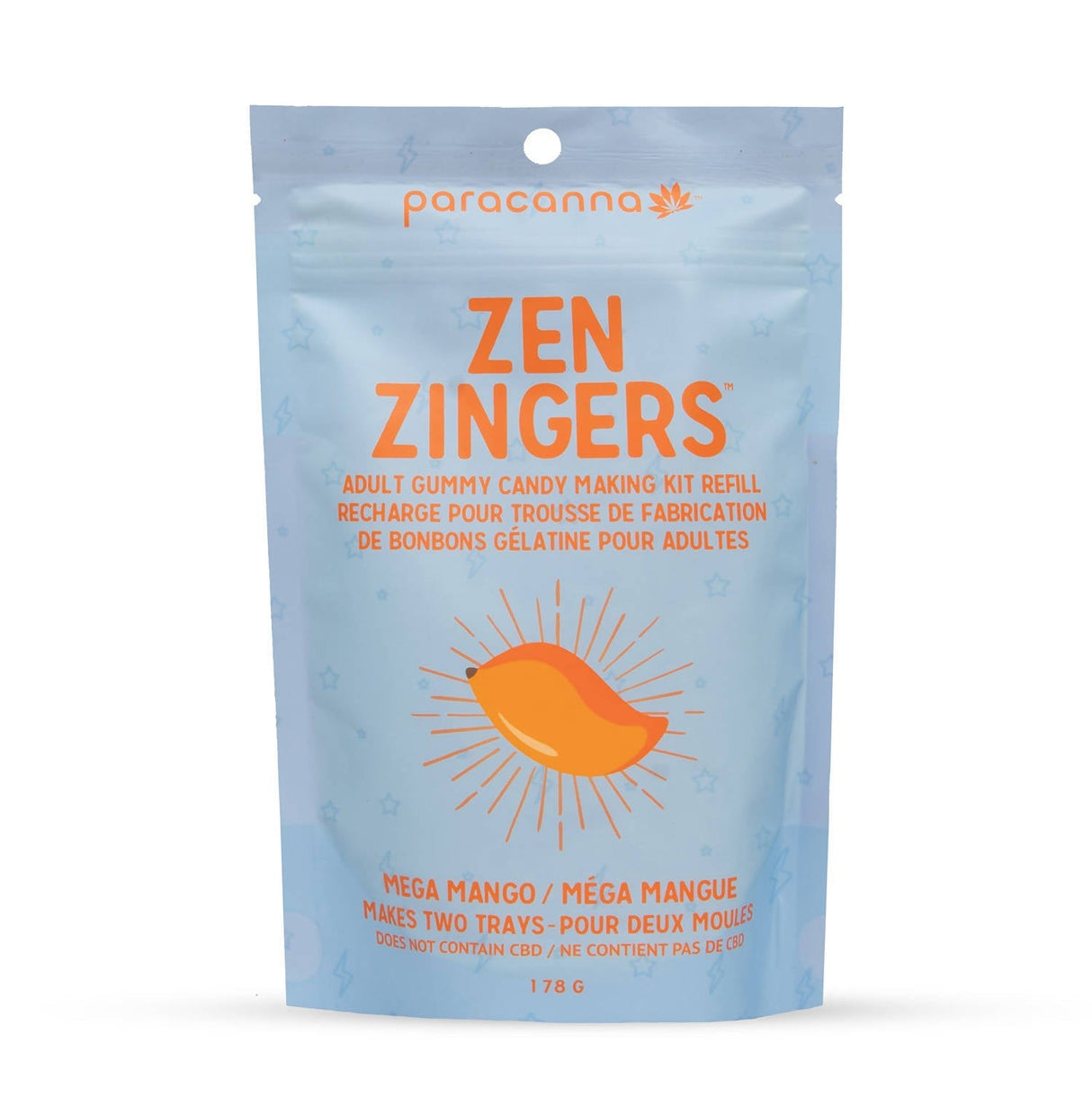 Zen Zingers™ Edible Gummy Mix Refill Edible Mix Paracanna Foods Inc. Mega Mango