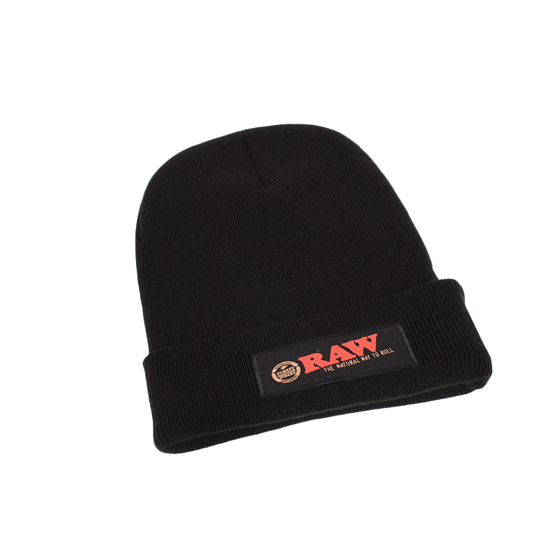 RAW | Black Beanie Hat & Toque Smoking Cat Distribution