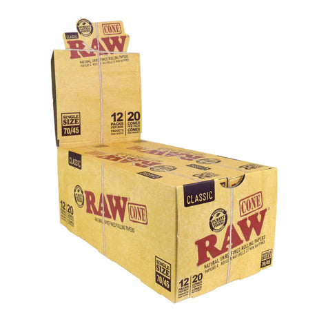 RAW Classic pre-rolled cones single size 70/45 Pre-rolled Cone (Display Pack) ONE
