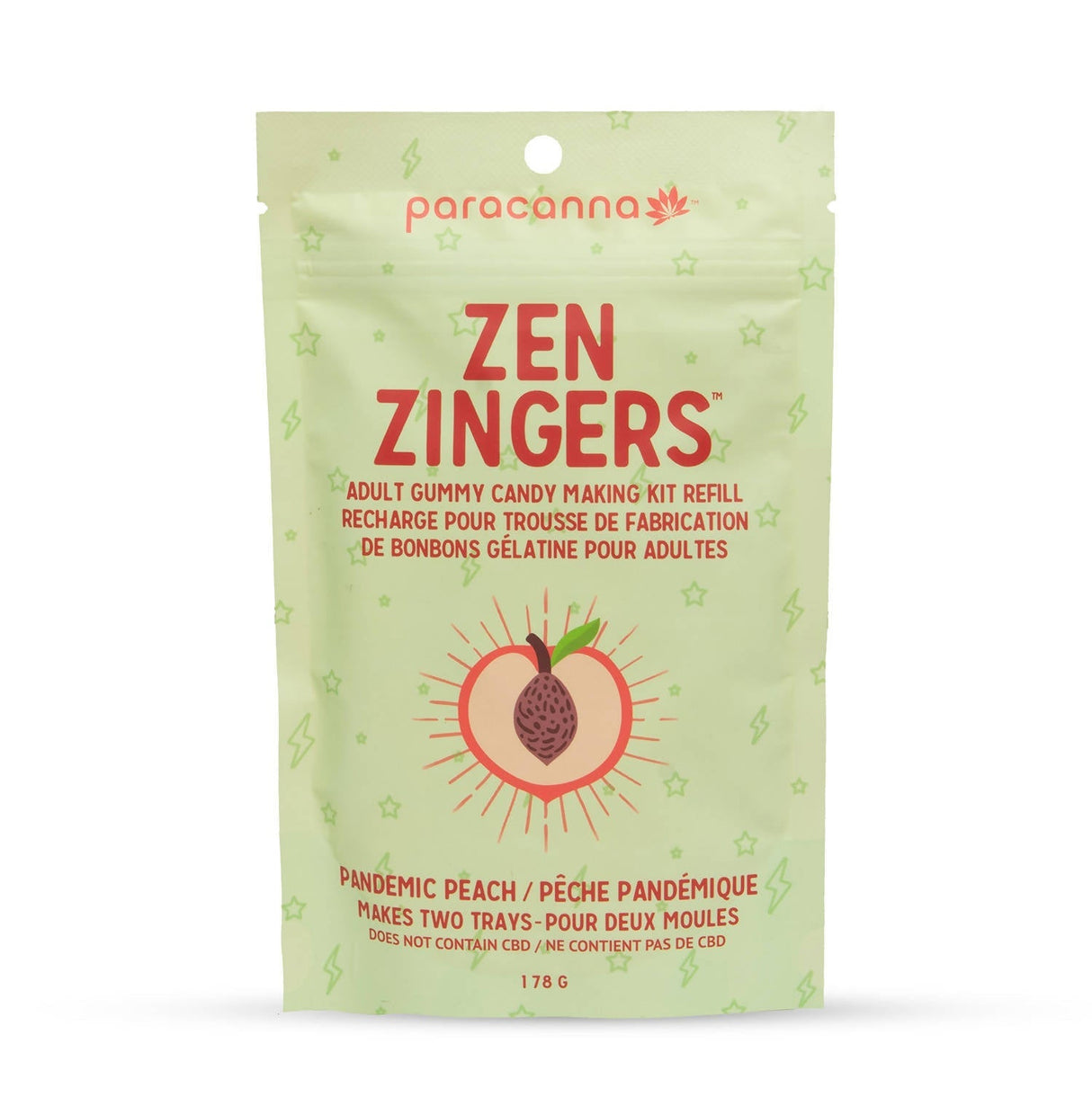 Zen Zingers™ Edible Gummy Mix Refill Edible Mix Paracanna Foods Inc. Pandemic Peach Edible