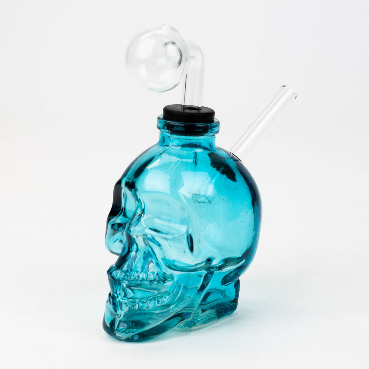 Soft Glass Skull oil bong Glass Rig Canadian Distributor Blue