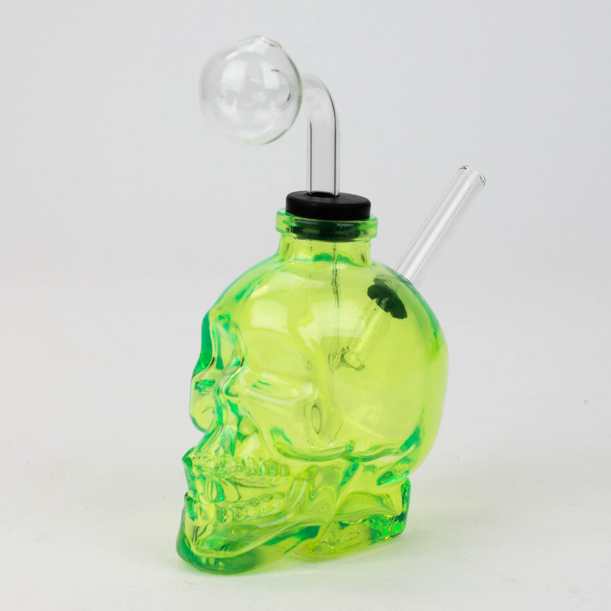 Soft Glass Skull oil bong Glass Rig Canadian Distributor Green