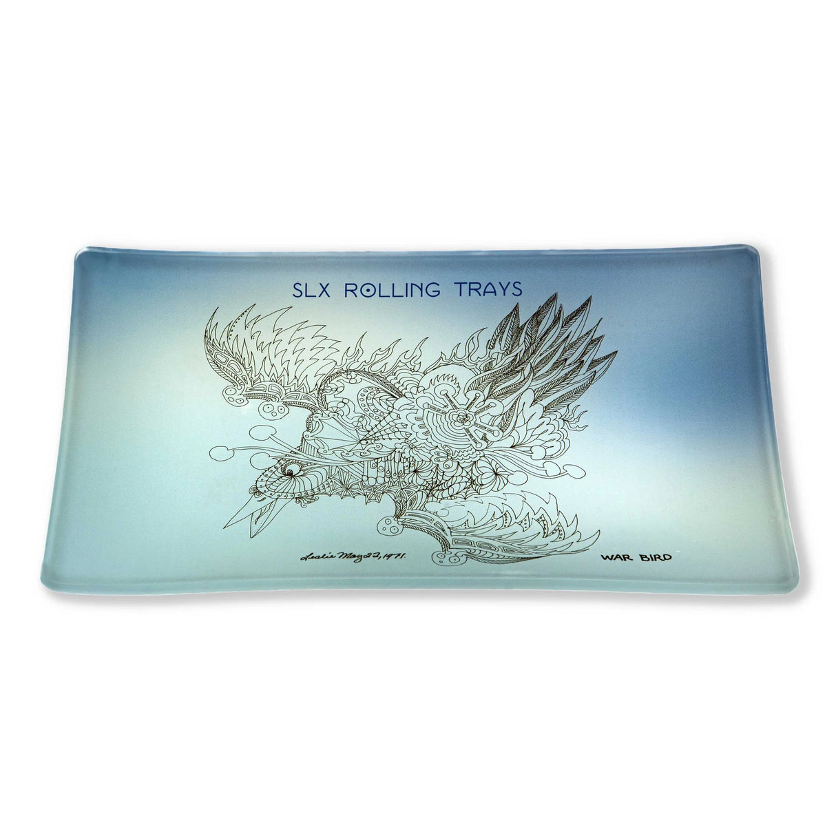 SLX | Borosilicate glass rolling Large tray Tray Smoking Cat Distribution War Bird