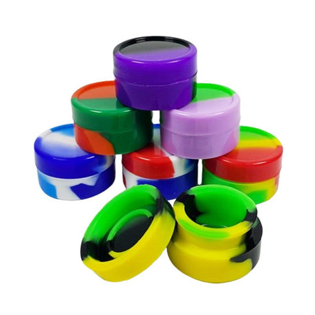 Silicone Wax Container-10 pcs/Bags Vial Canadian Distributor 5ml – 1.2" x 0.7"