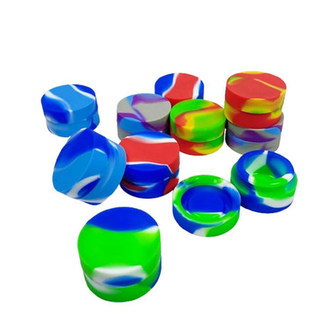 Silicone Wax Container-10 pcs/Bags Vial Canadian Distributor 6ml – 1.2" x 0.6"