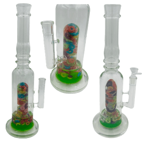 16" Assorted Center Piece Glass Waterpipe – 14mm Bowl