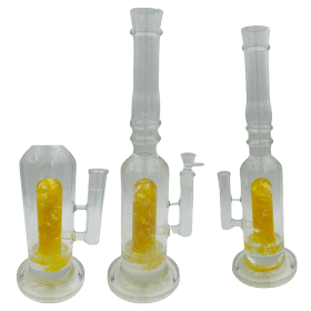 16" Assorted Center Piece Glass Waterpipe – 14mm Bowl