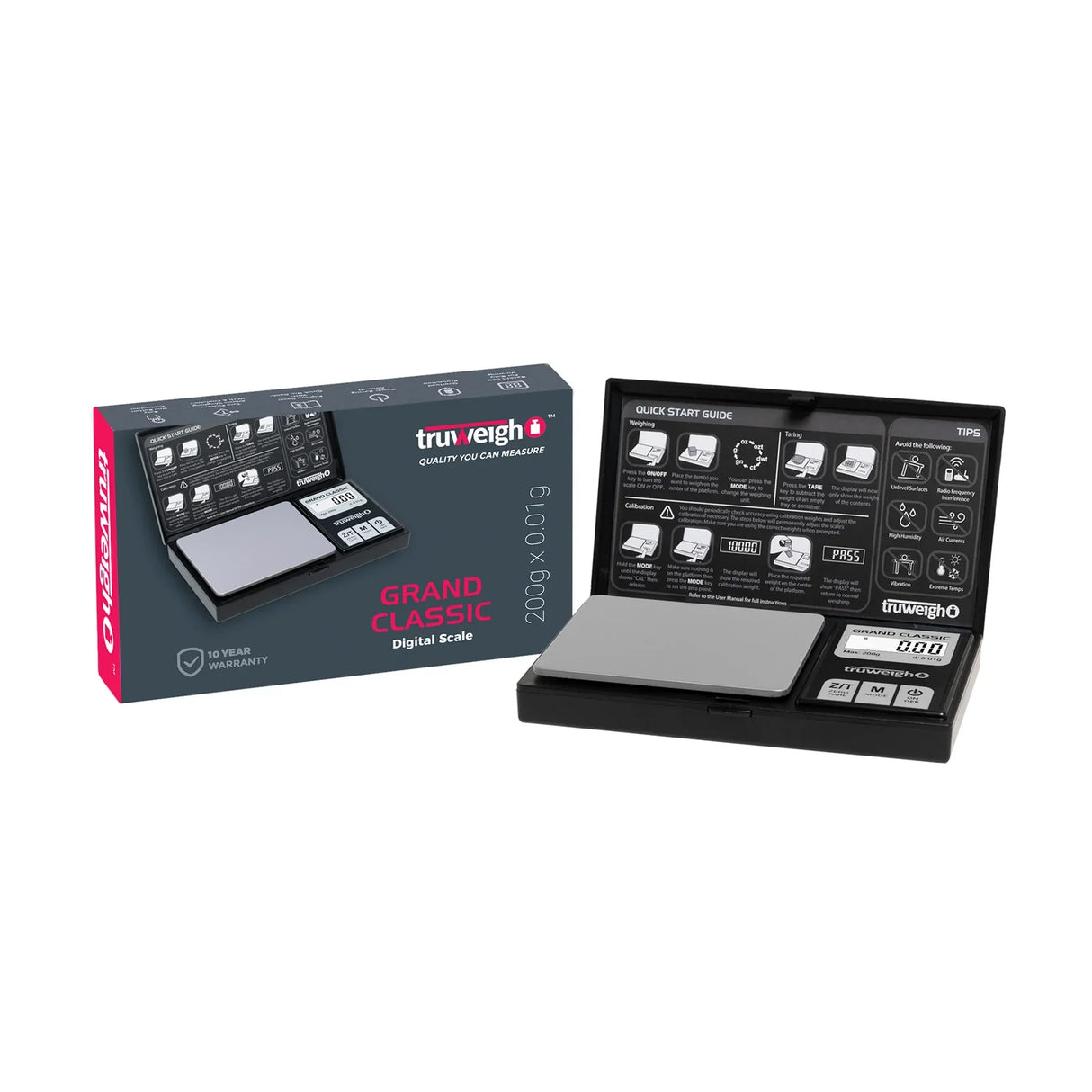 Truweigh | Grand Classic Digital Scale - 200g x 0.01g Scale Cannatron