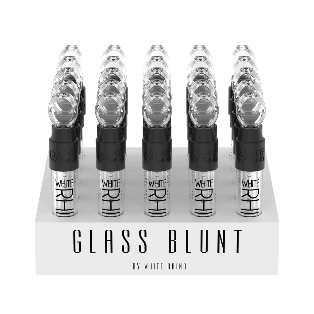 WHITE RHINO | Glass Blunt Slider 25ct Display Blunt Cannatron