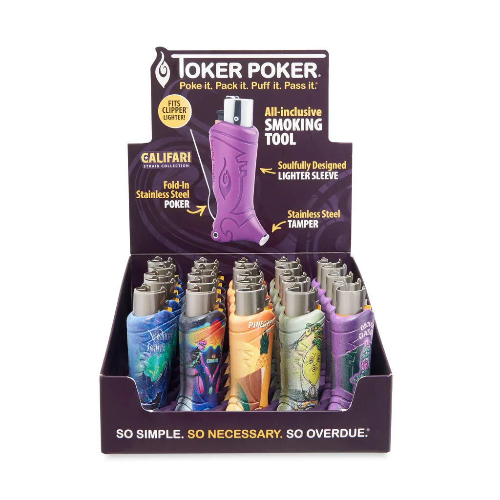 Toker Poker | Clipper edition Display of 25 Accessory Cannatron