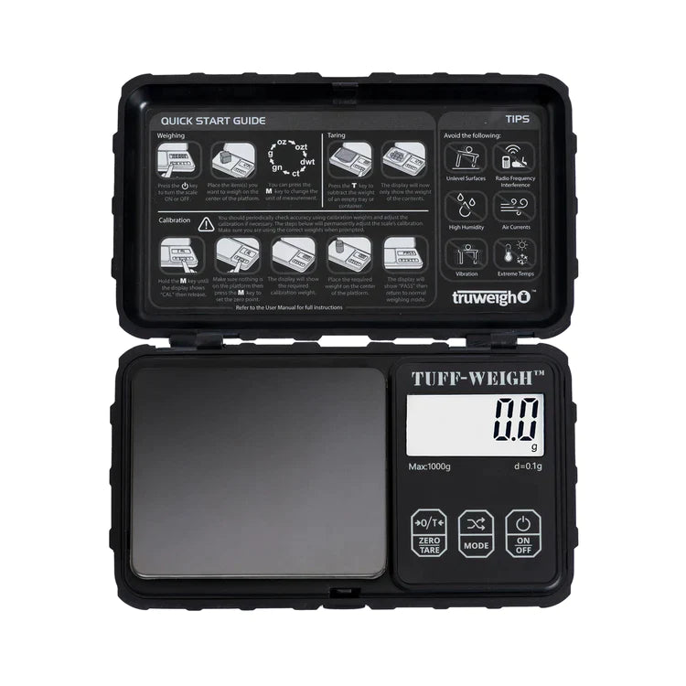 Truweigh | Tuff-Weigh Scale - 1000g x 0.1g Scale Cannatron Black