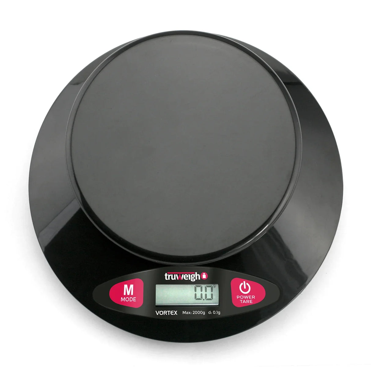 Truweigh | Vortex Digital Bowl Scale 2000G X 0.1G - Black Scale Cannatron