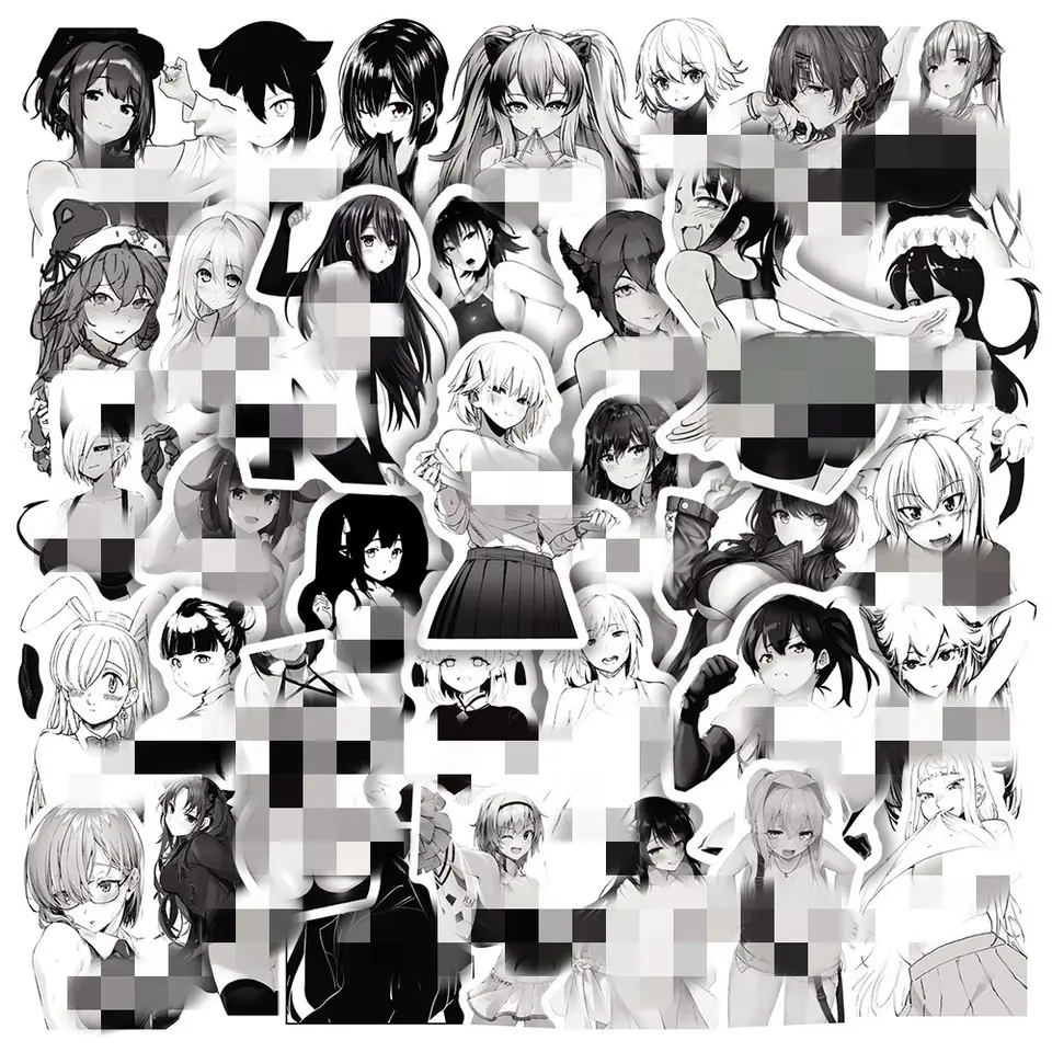 50pcs Assorted Pin Up Girls Design Stickers Gadget Every Weekend Pin Up Girls_D