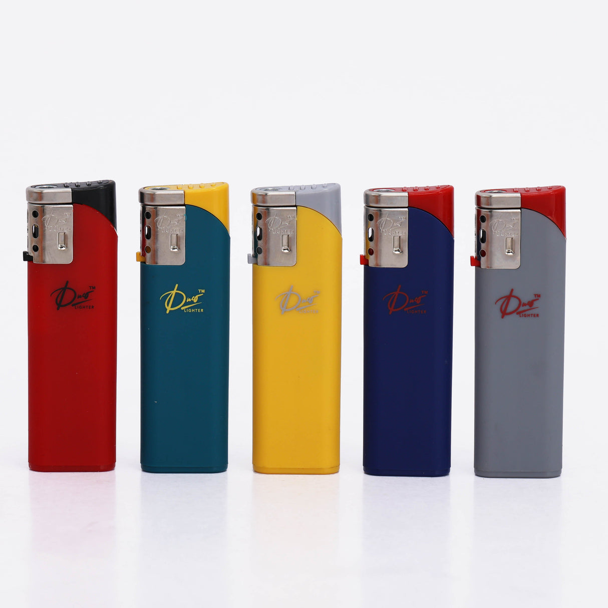 DUCO™ | SLANT – Pastel Rubberized Collection Jet Flame Lighter (Display of 50)
