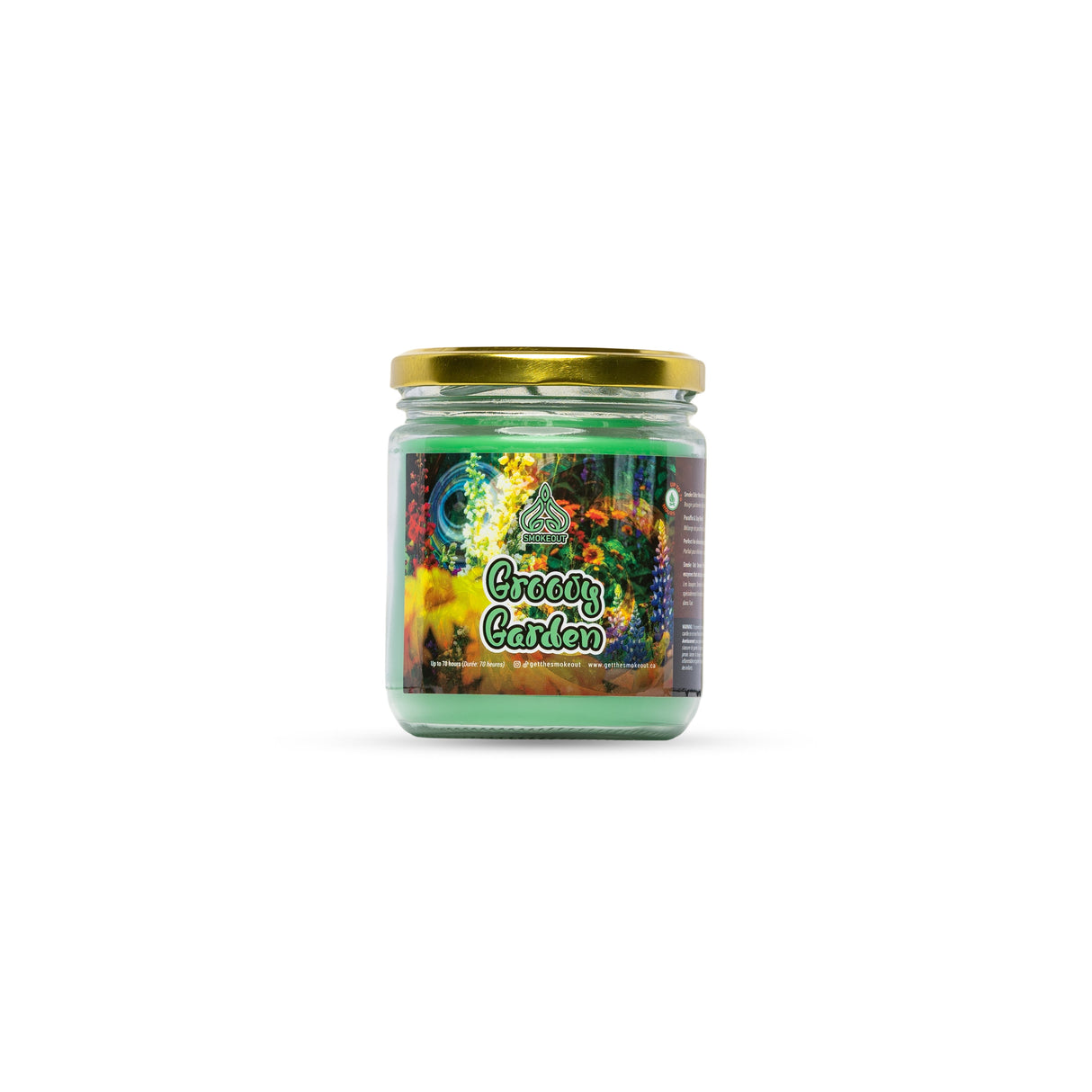 SMOKE OUT odour eliminating candle 13 oz. Candle 420 Paradise GROOVY GARDEN