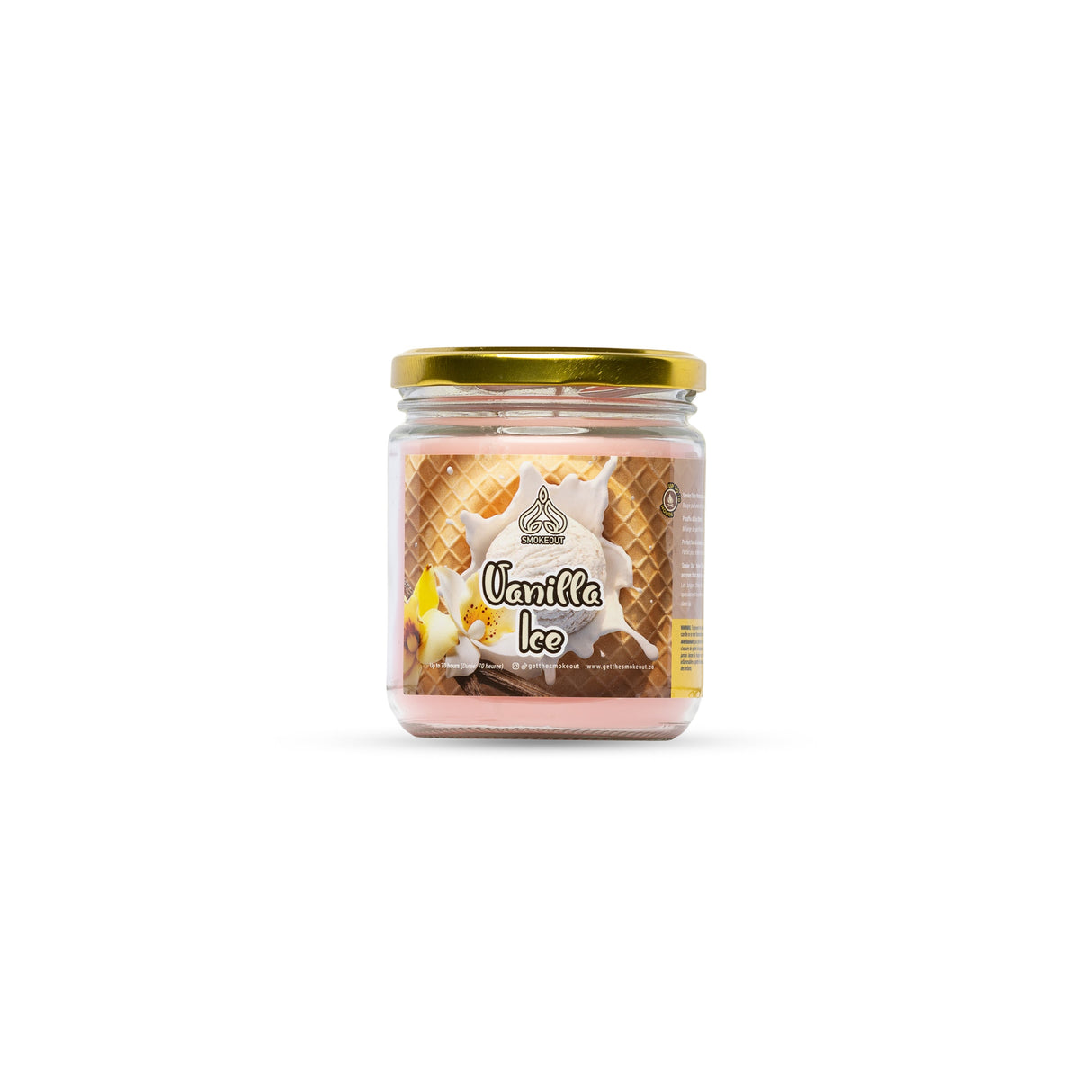 SMOKE OUT odour eliminating candle 13 oz. Candle 420 Paradise VANILLA ICE