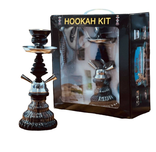 Tanya Hookah KIT 2 Hose Hookah Combo Hookah Jatiimports LLC Black