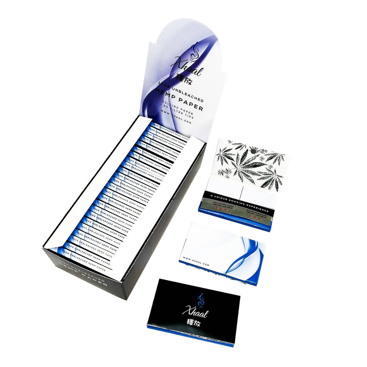Rolling Papers | Box of 25 1 - 1/4" Size Xhaal Inc Hemp