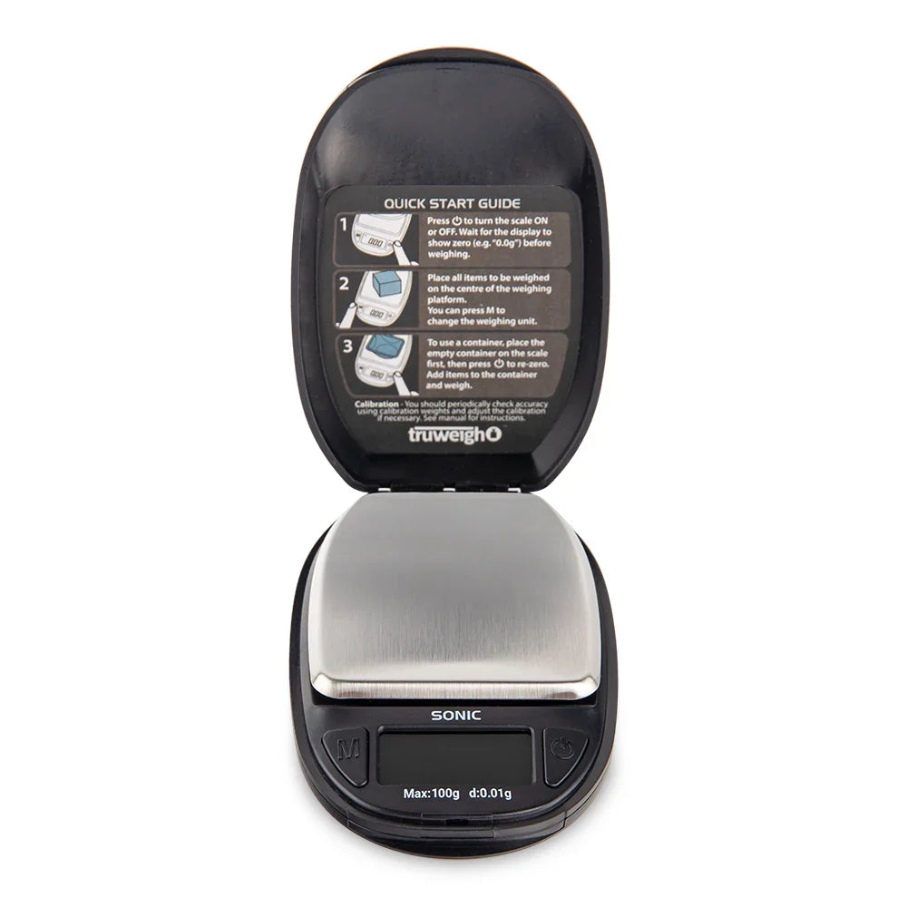 Truweigh | Sonic Scale - 100g x 0.01g Scale Cannatron Black