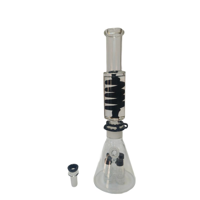 Xtreme | 16″ Quad Frost Freezable Triple coil (TDO-016) Glass Bong Canadian Distributor
