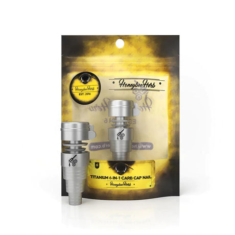 Honeybee Herb | TITANIUM 6 IN 1 CARB CAP DAB NAIL Cap · Dabber · Insert · Clip · Nail Honeybee Herb