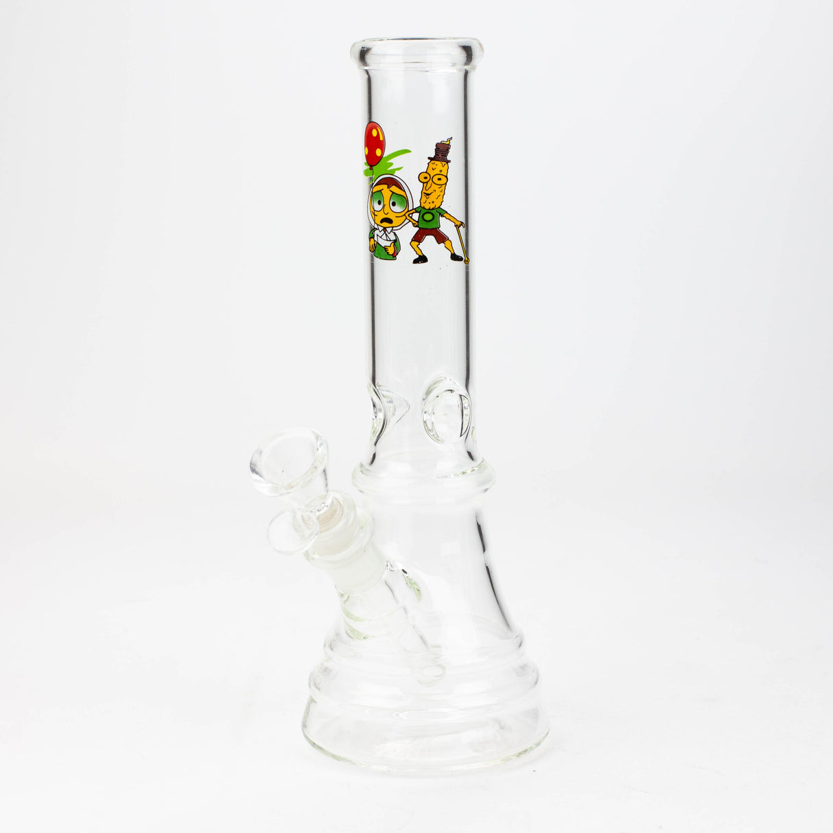 10" Conical Decal Bong - Assorted Decal design Glass Bong JJ Distribution