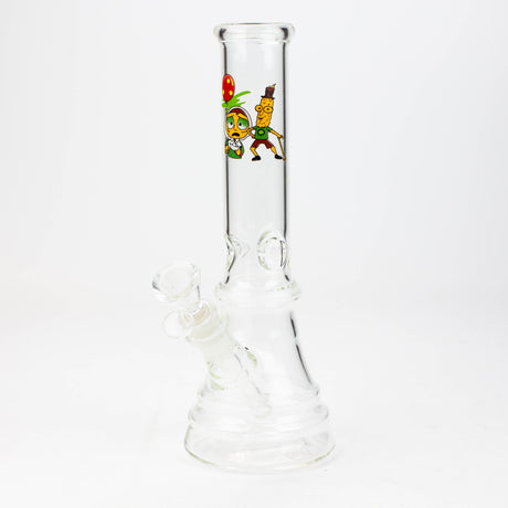 10" Conical Decal Bong - Assorted Decal design Glass Bong JJ Distribution