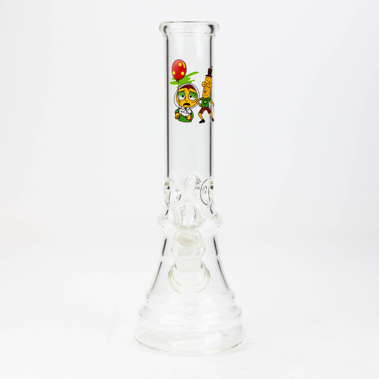 10" Conical Decal Bong - Assorted Decal design Glass Bong JJ Distribution