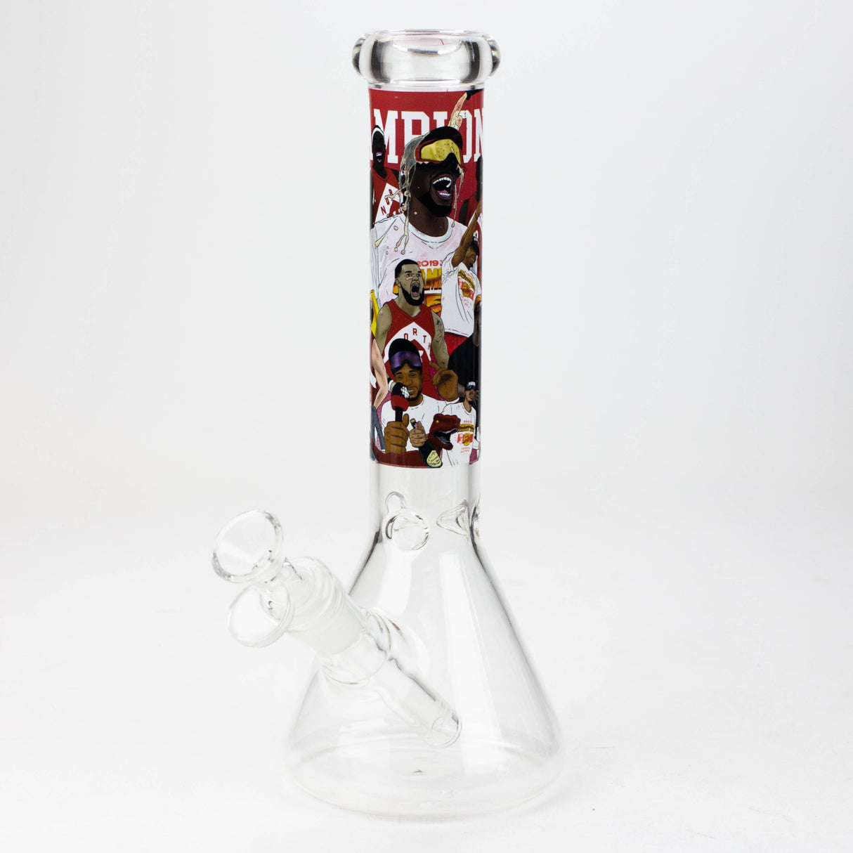 10" Cartoon Water Beaker Glass Bong JJ Distribution Champion 2019