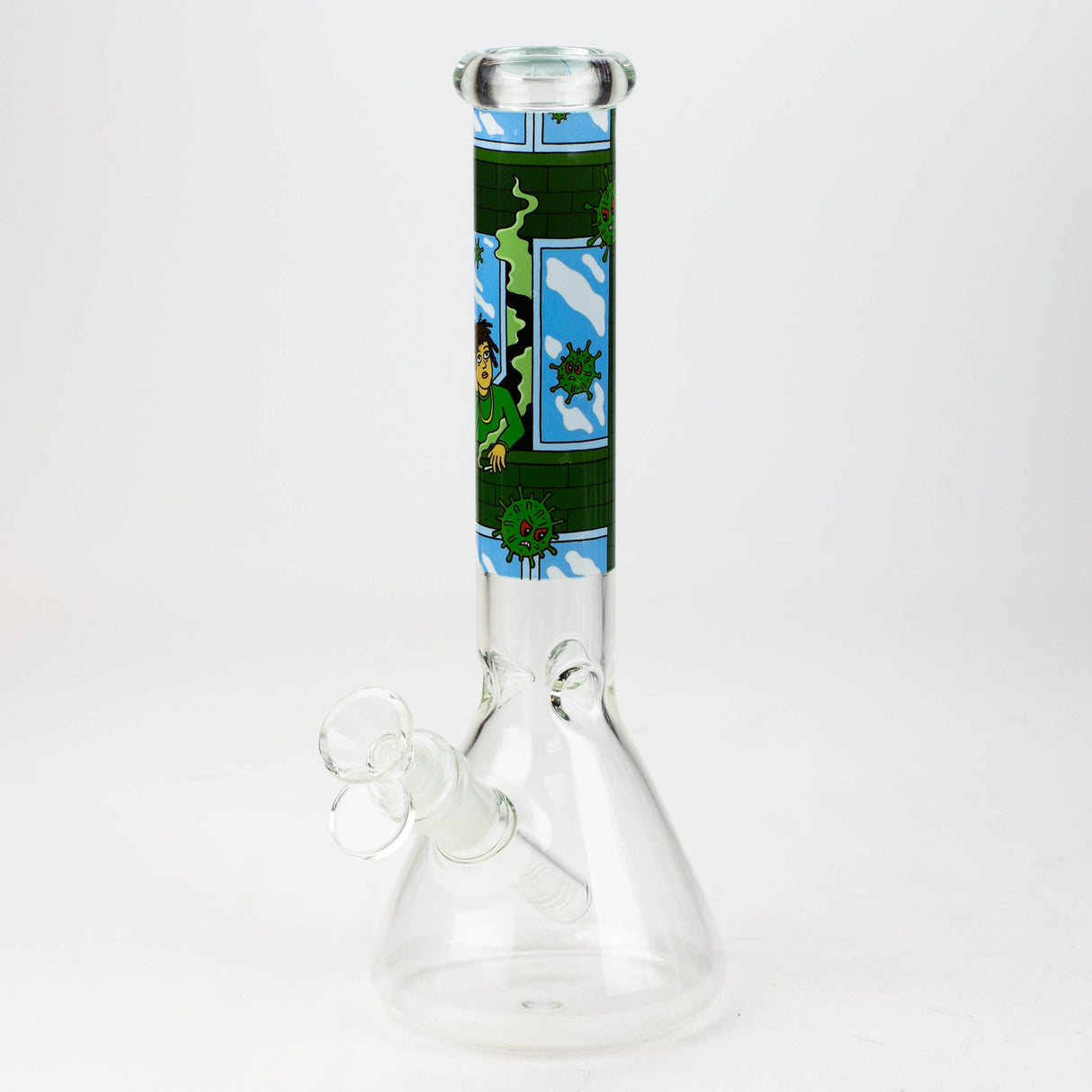 10" Cartoon Water Beaker Glass Bong JJ Distribution Lockdown