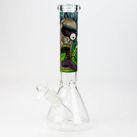 10" Cartoon Water Beaker Glass Bong JJ Distribution RM Nightmare