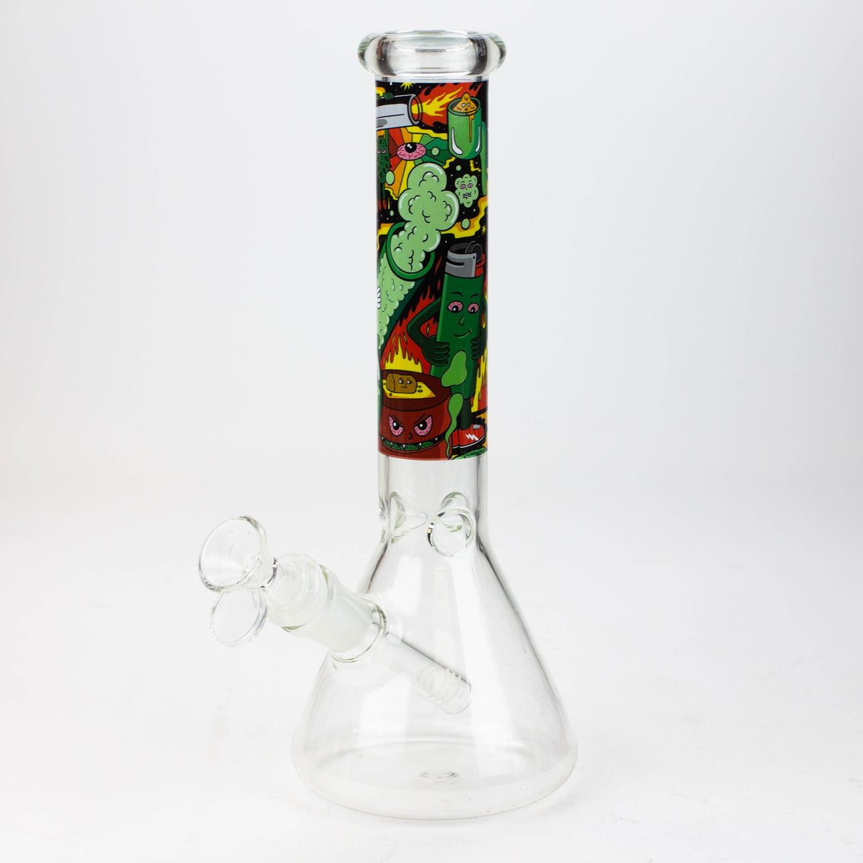 10" Cartoon Water Beaker Glass Bong JJ Distribution Smoking Combo