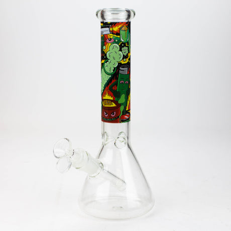 10" Cartoon Water Beaker Glass Bong JJ Distribution Smoking Combo