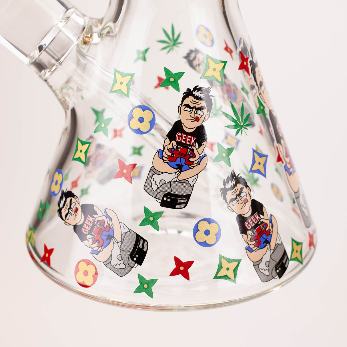 14" Dope Squad 7mm Glass Bong JJ Distribution