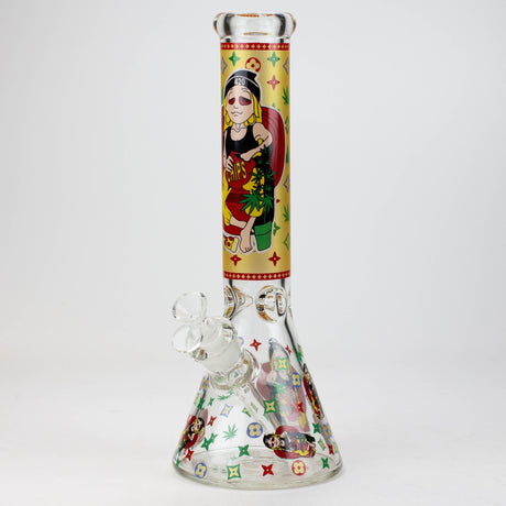 14" Dope Squad 7mm Glass Bong JJ Distribution 6-Skater